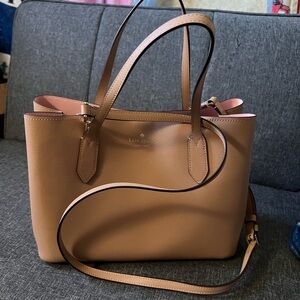 Kate Spade Tan Leather Tote Bag